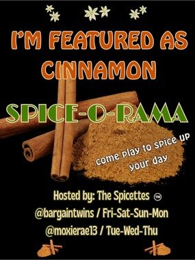 🌶️ I’m Featured as CINNAMON 🌶️ on Spice-O-Rama Daily Share Game 9/1 🪩